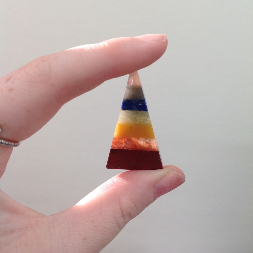 Chakra Flat Pyramid - 3.5cm Chakra Flat Pyramid - 3.5cm